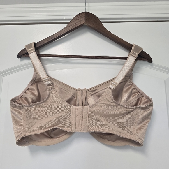 Women's Bali Minimizer Bra Size 40 G Underwire Satin non Padded Full DF3562 - Picture 3 of 6